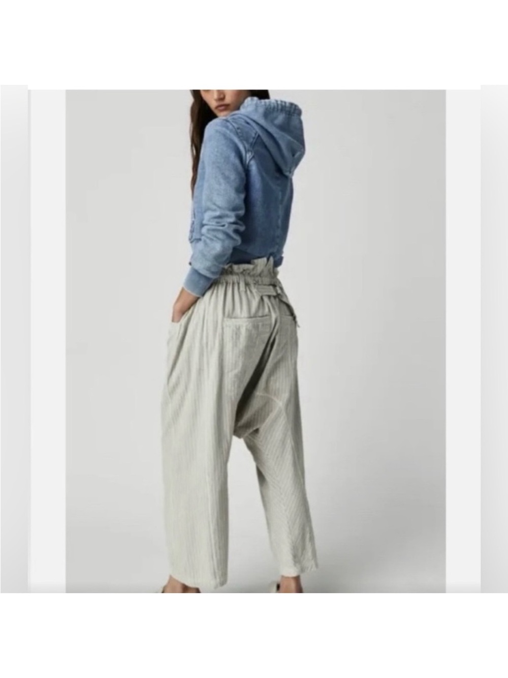 Free People Runyon Cropped Harem Pants NWOT - Picture 2 of 7